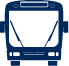Dark Blue Bus Icon
